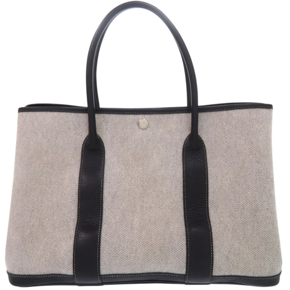 Hermes Garden Party 36 PM Tote Bag, Toile H Gray, □G stamp (made in 2003), 10...